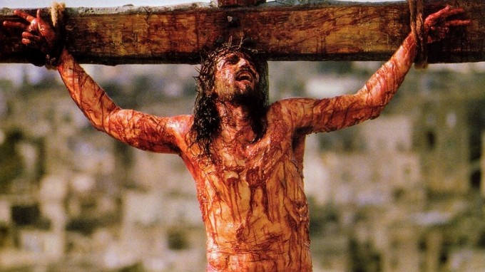 Imagen del Cristo ensangrentado de Mel Gibson